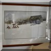 A26. Winter landscape watercolor by John E. Harris. 